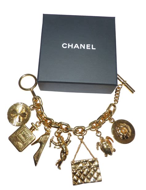 bracelet breloque chanel argent|chanel number 5 necklace.